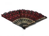 Leque Preto/Vermelho